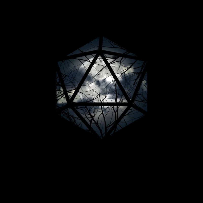 La Lune dans le cube de la forêt