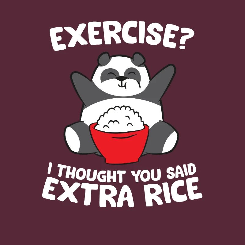 Lustiger Panda Exercise I Thought You Said Extra