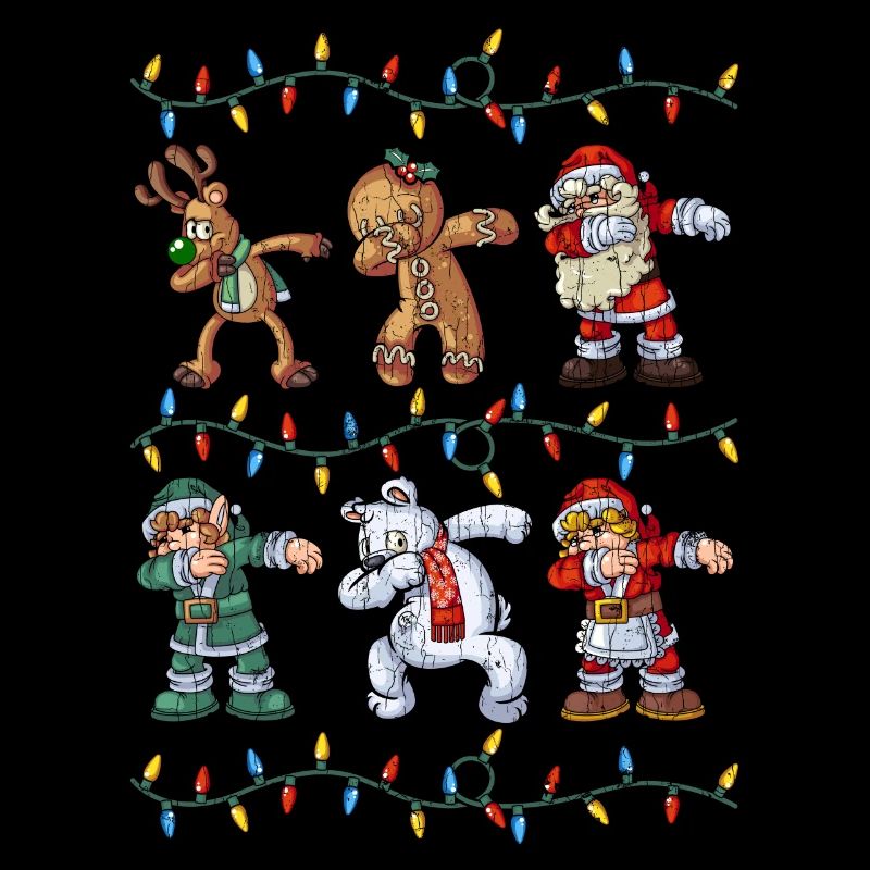 Dabbing Santa Reindeer Elf Bear Gingerbread Gifts