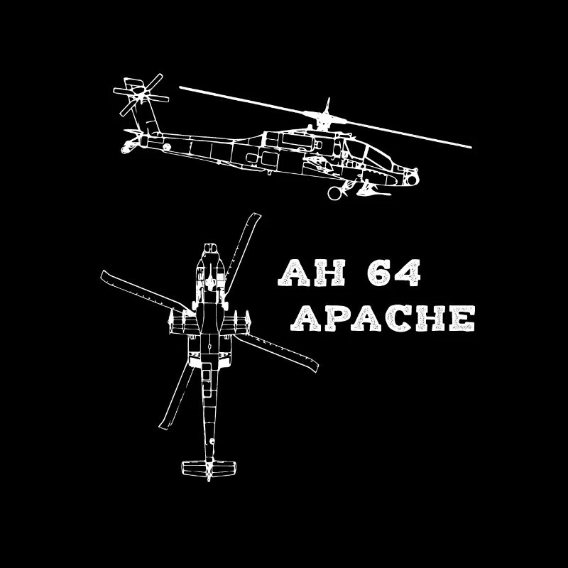 Hélicoptère d'attaque AH 64 Apache militaire de l'armée américaine