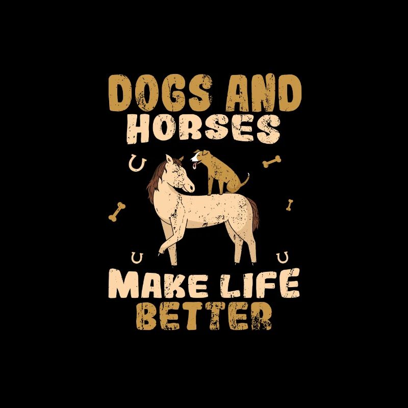 Hunde Pferde Reiten Kinder Spruch Geschenk
