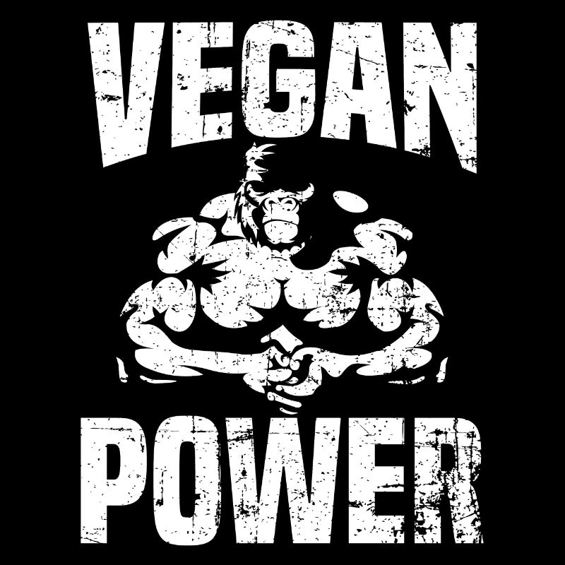Vegan Power - Cadeau d'haltérophile athlète de force