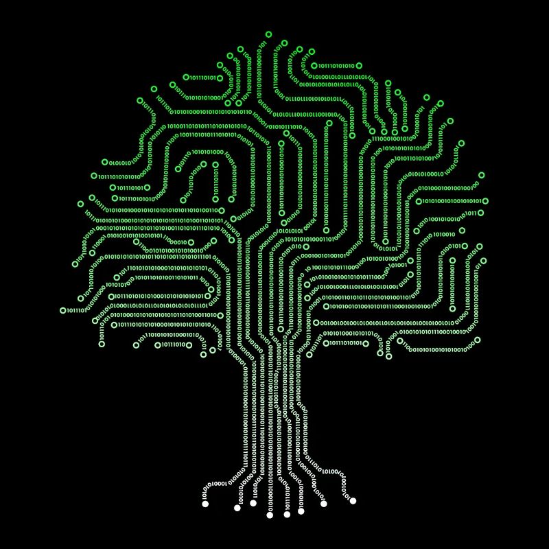 Binary tree computer nerd geek computer scientist