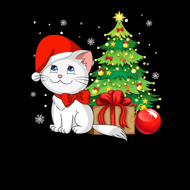 Frohe Weihnachten Katze