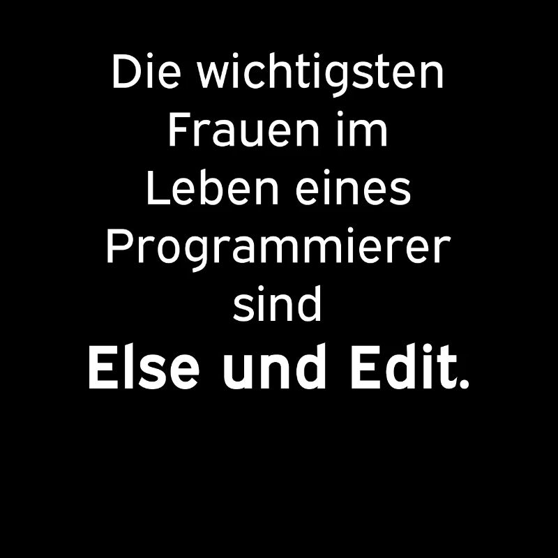 Else und Edit Programmierer Nerd Linux