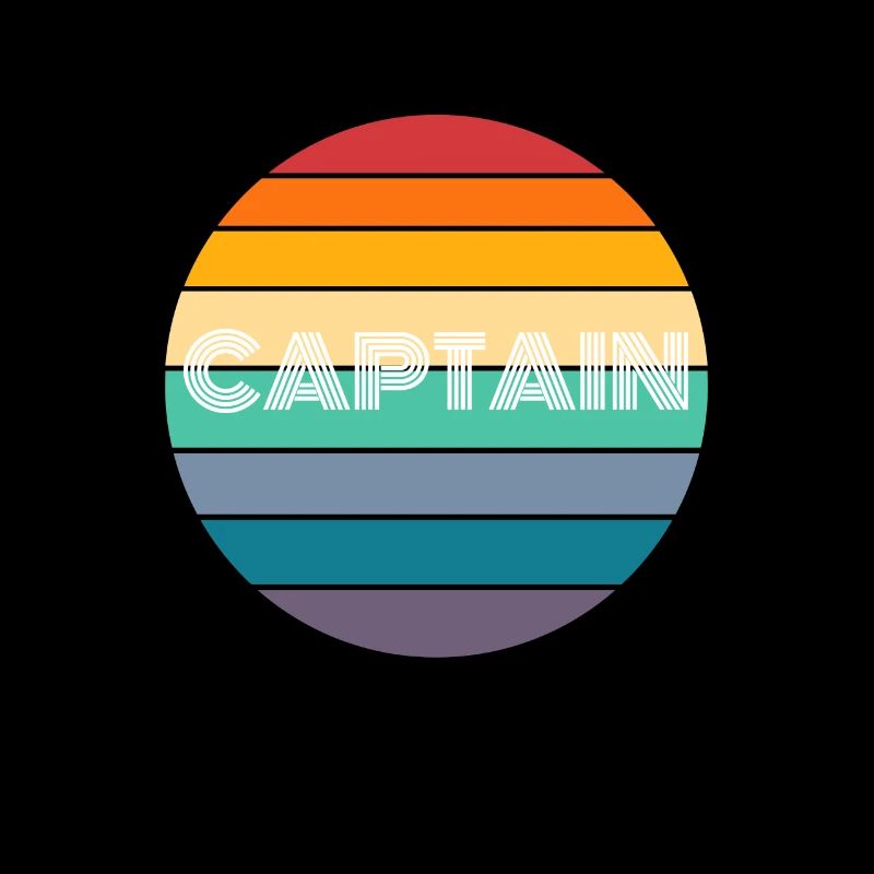 Rainbow CAPTAIN Shirt, Retro CAPTAIN, CAPTAIN