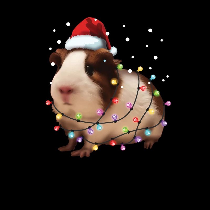 Cochon d'Inde de Noël - Funny Cute Santa Rodent