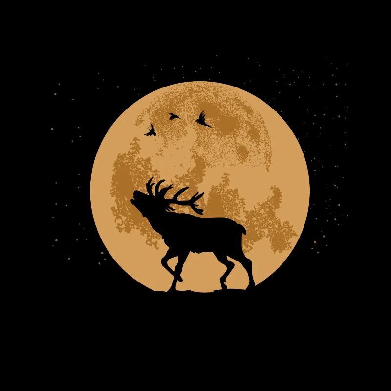 Deer heartbeat hunter pulse hunting deer gift