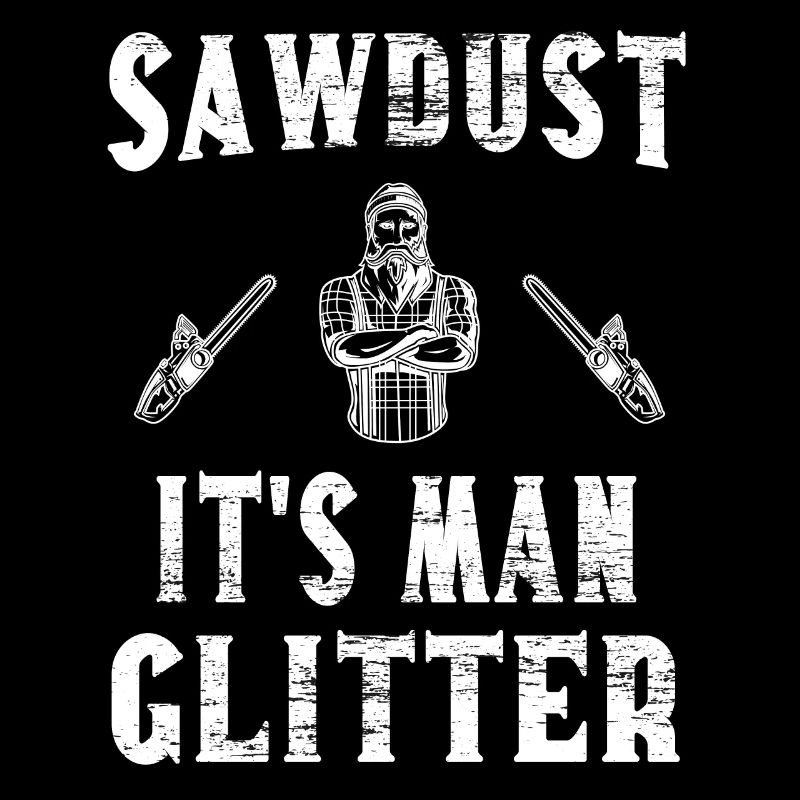 Sawdust Lumberjack Chainsaw Lumberjack - white
