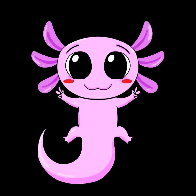 Axolotl Peace Zeichen