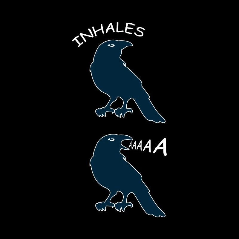 Crow scream geek or hipster gift