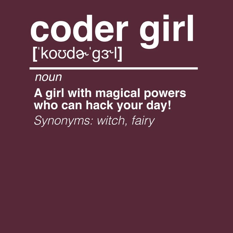 Coder Girl Software Developer Engineer Gift
