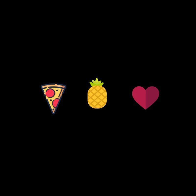 Pizza mit Ananas
