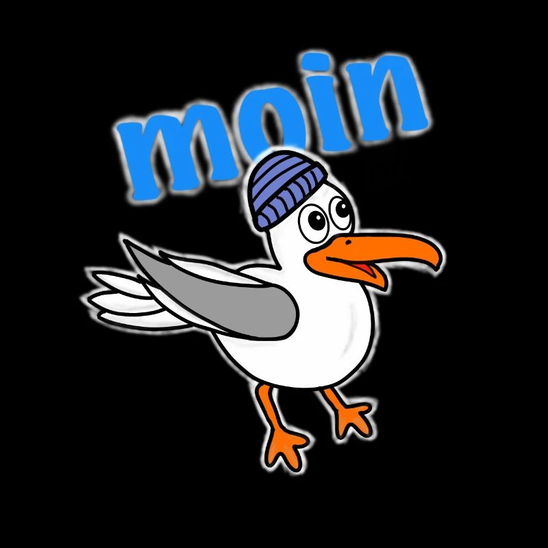 Möwe sagt moin