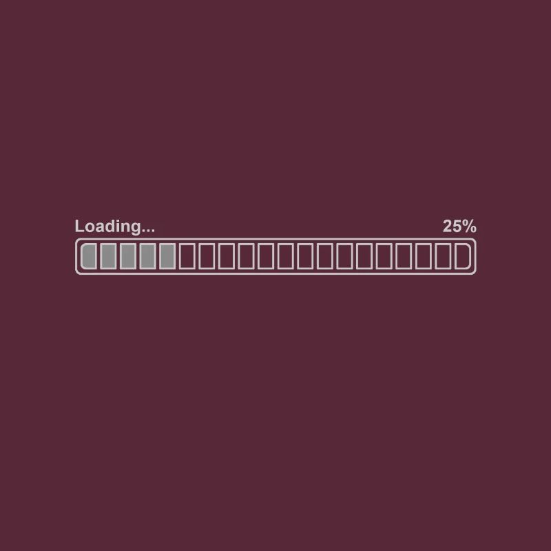 Loading bar 25%, bright