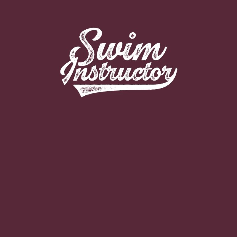 Swimming instructor trainer learning to swim