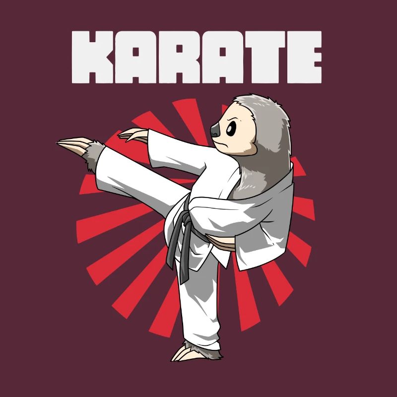 Funny Sloth Karate Gift