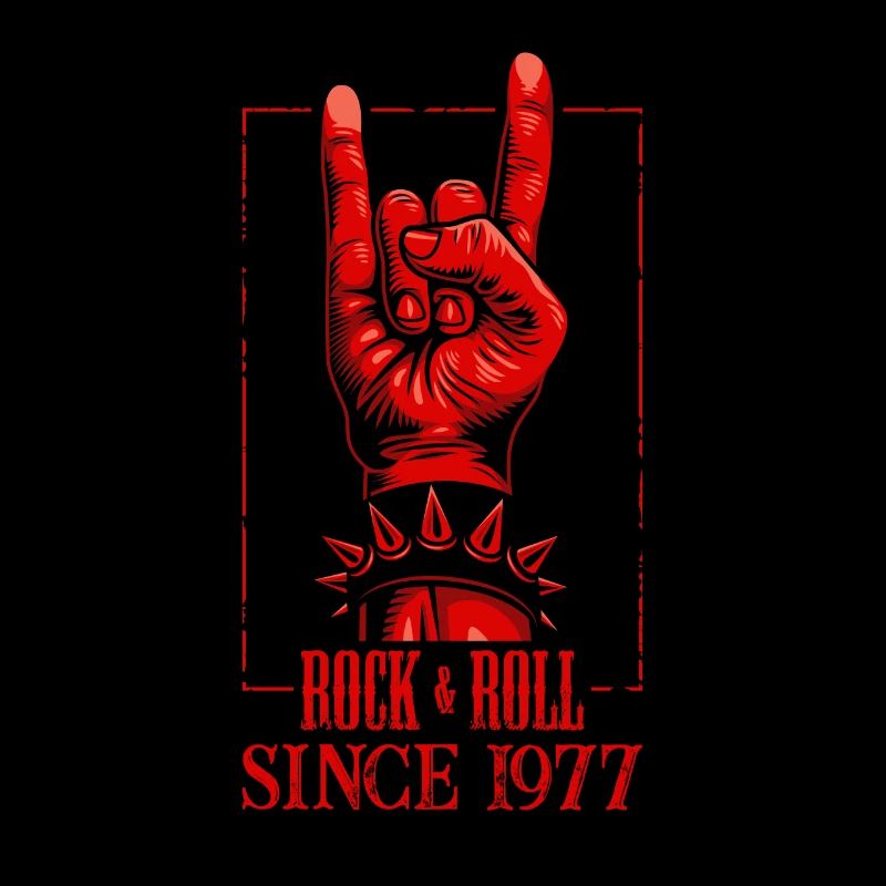 Rock & Roll Since 1977 - 43rd Birthday Present