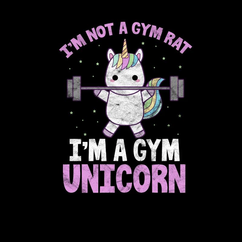 Gym Einhorn Fitness Workout Training Geschenk