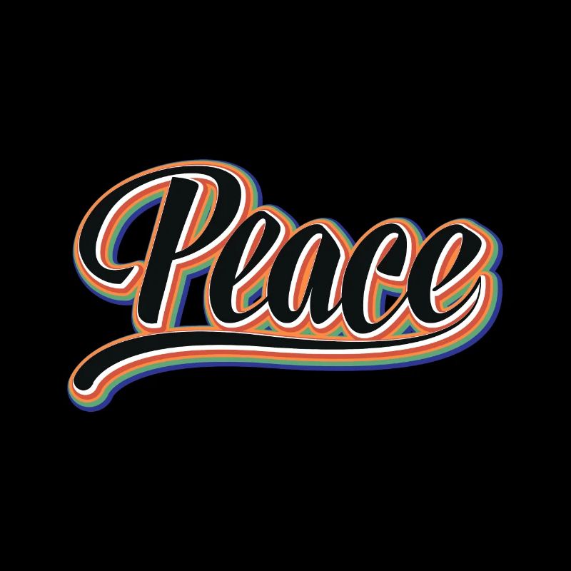 Peace, Frieden, Regenbogen, Hippie,