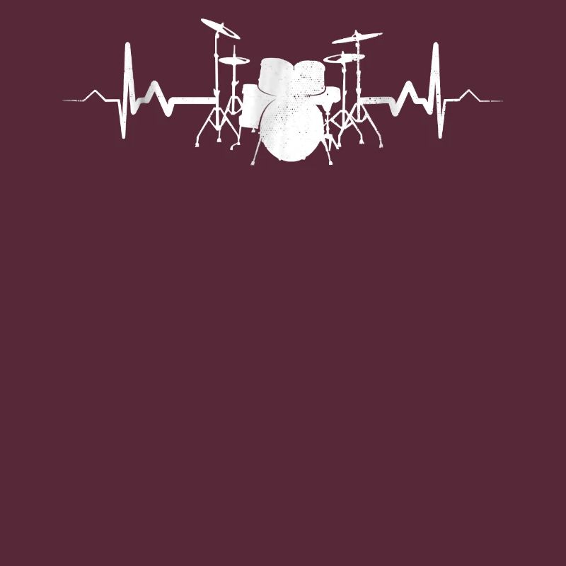 Drummer Drumming Heartbeat Drums