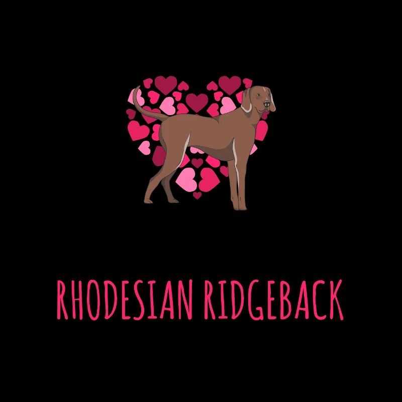 Ein Mädchen Das Ihren Rhodesian Ridgeback Liebt