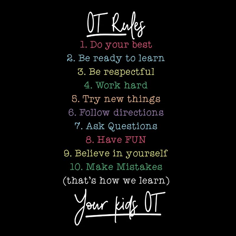 Occupational Therapist OT Rules