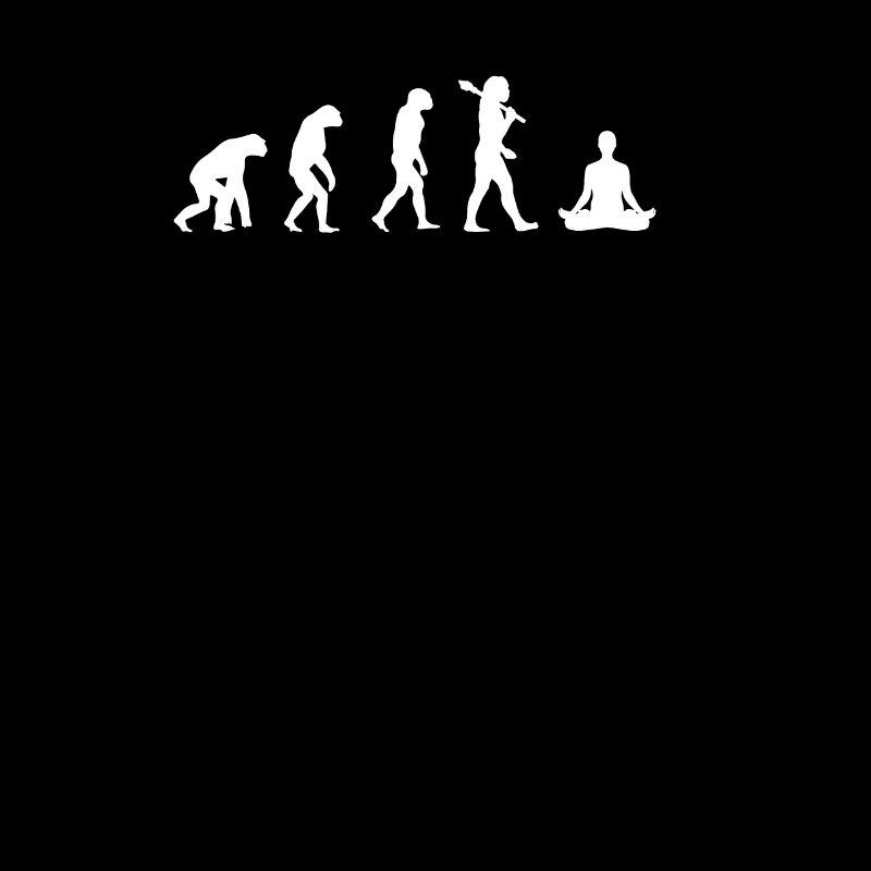 T-shirt incroyable de l'évolution de la méditation