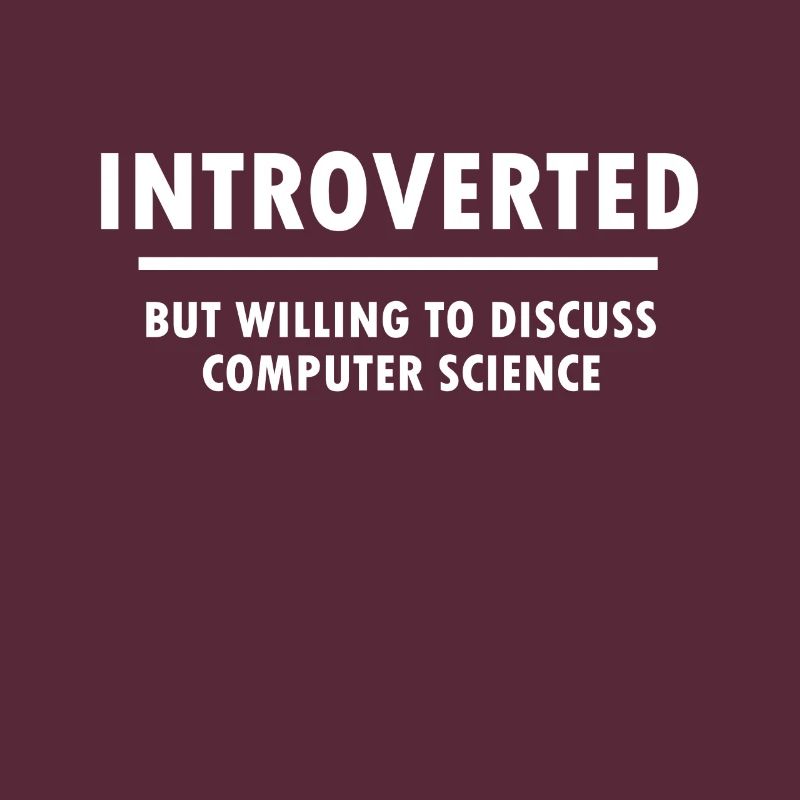 Introvertiert Informatiker Programmierer Geschenk
