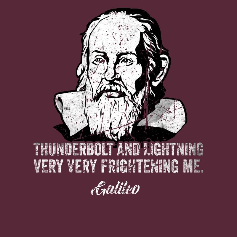 Thunderbolt lightning Galileo Philosopher Physics
