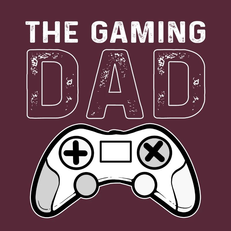Gamer Dad Gaming Playing Controller Games