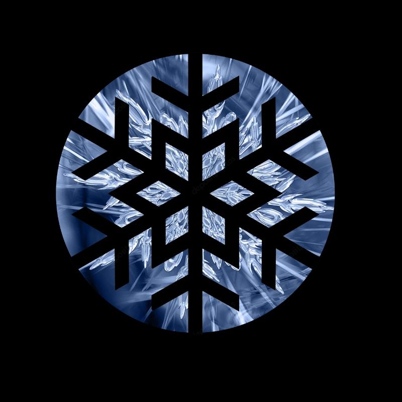 winter snowflake pattern ornament ice crystal