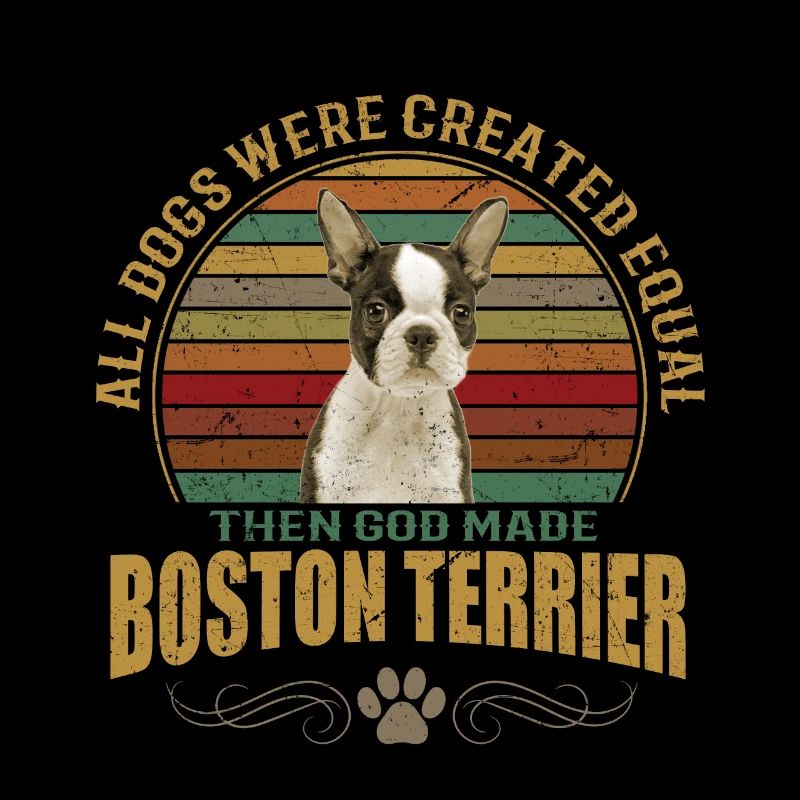 Boston Terrier - conception de chien branché cool