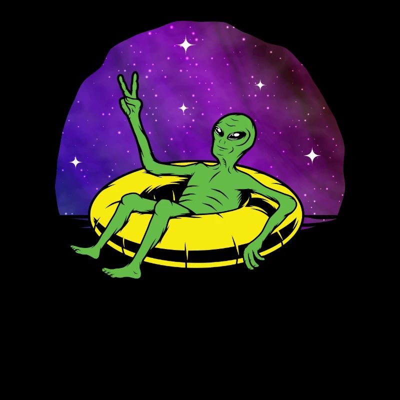 Lazy UFO Alien Galaxy spaceship