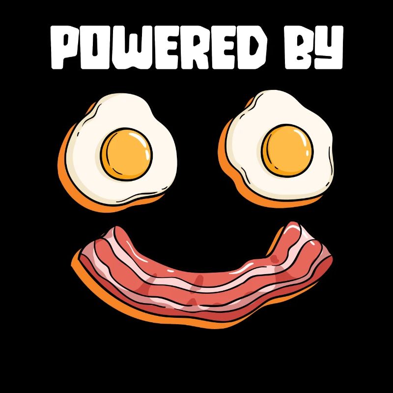 Powered By Eggs And Bacon - Fried Egg Breakfast