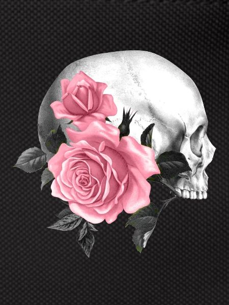 Rose Skull Gothic Design