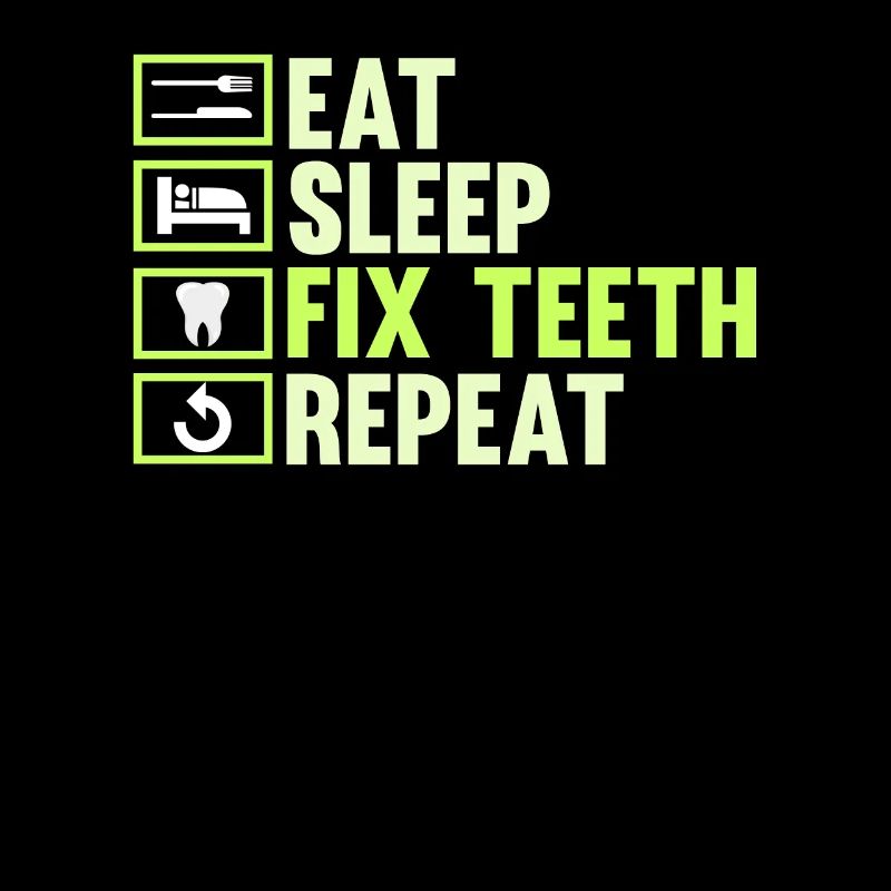 Dentist teeth dental care funny gift