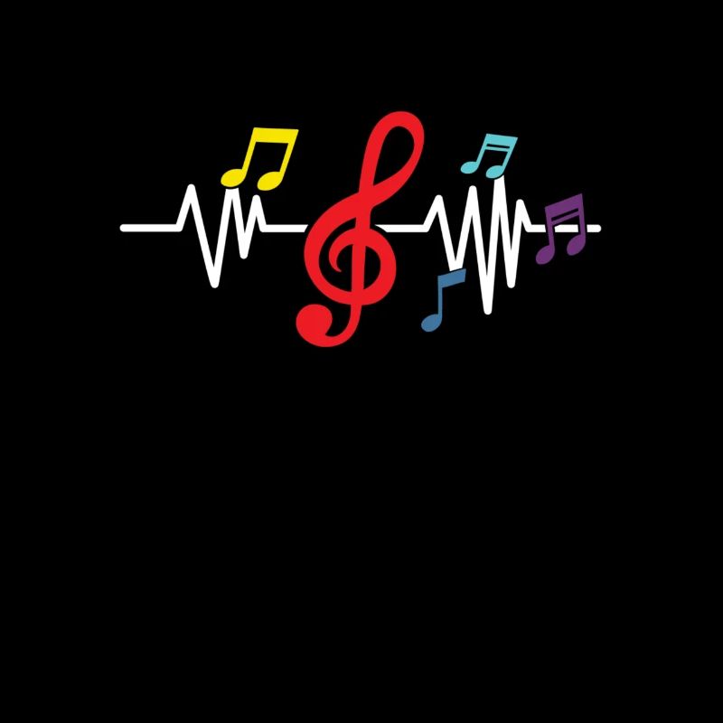 Musical Heart with Music Notes Valentines Day Gift