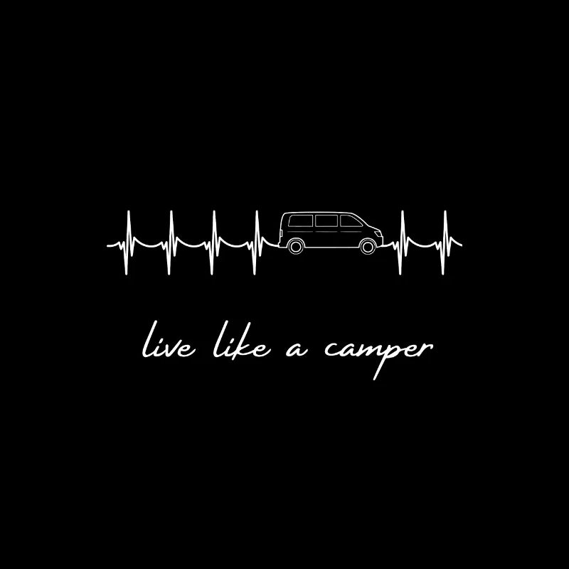 live like a camper, Van, Bus, Geschenk, herzschlag