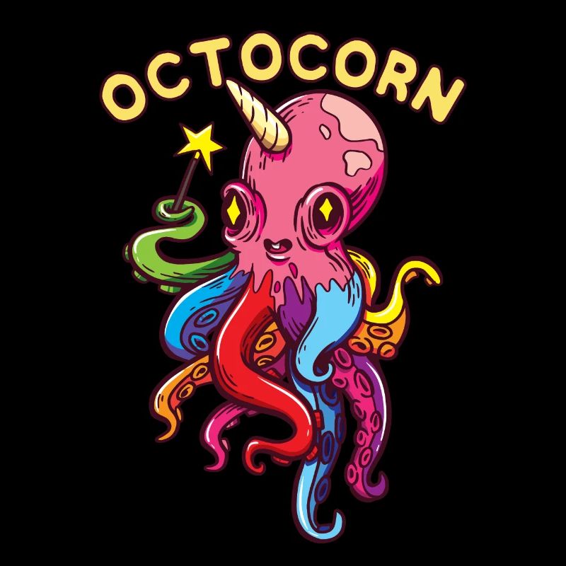 Octocorn Octopus Unicorn - Cute Magical Devil Fish