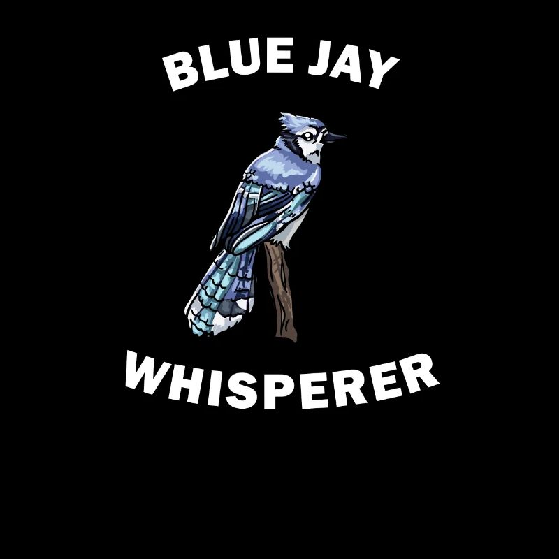 Lustiger Blauhäher Blue Jay Flüsterer