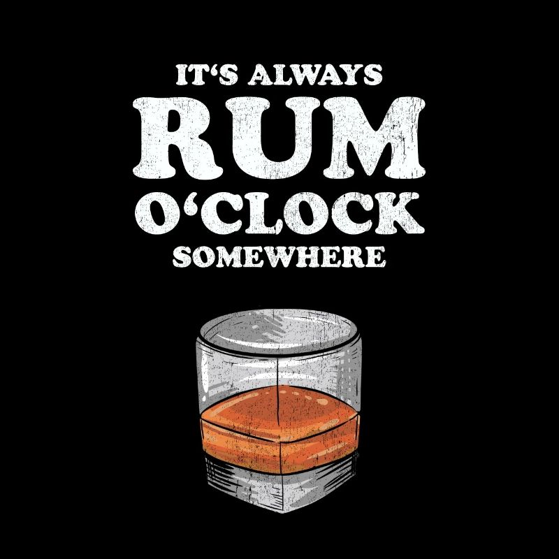 Mens Rum Drinker Gift I Funny Rum O Clock product