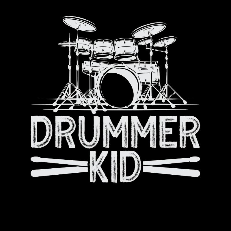 Drummer Kid Percussion Design Pour batteur