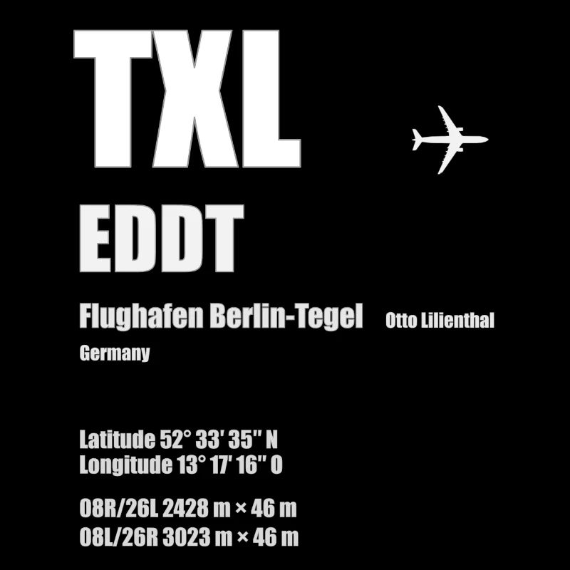 TXL Flughafen Berlin-Tegel Geschenk