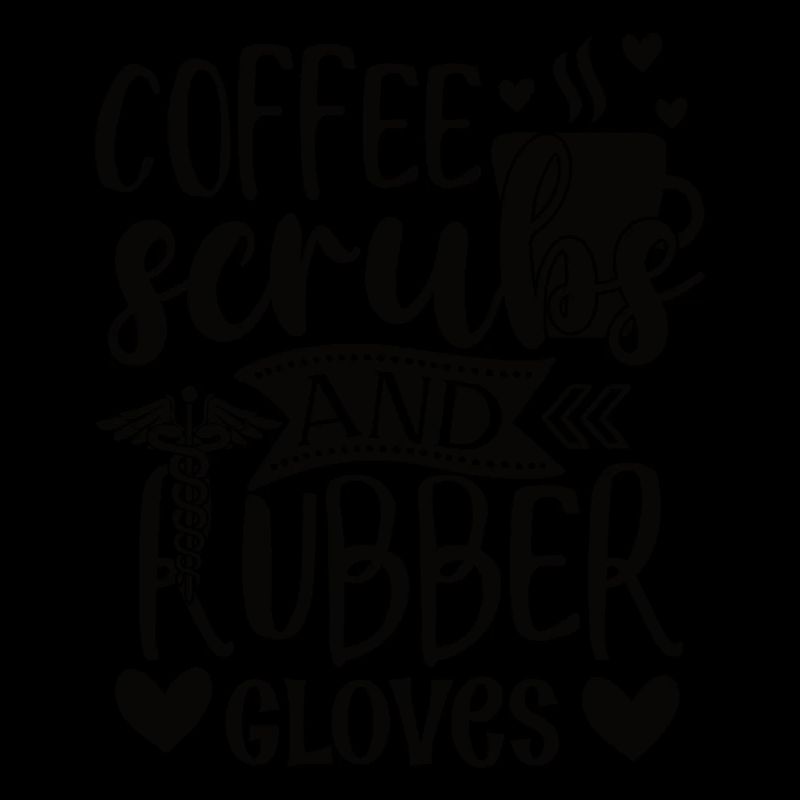 Gommage de café et gants en caoutchouc