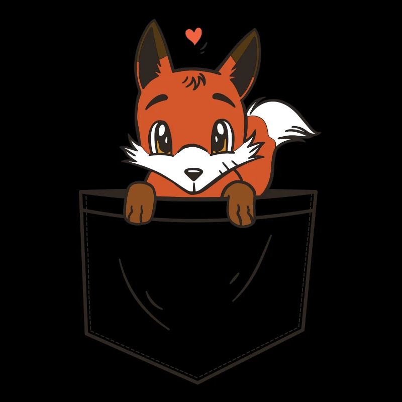 Renard mignon - Poche poitrine - Fox pocket