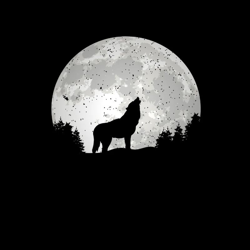 Wolf Conservation Predators Nature Full Moon Forest