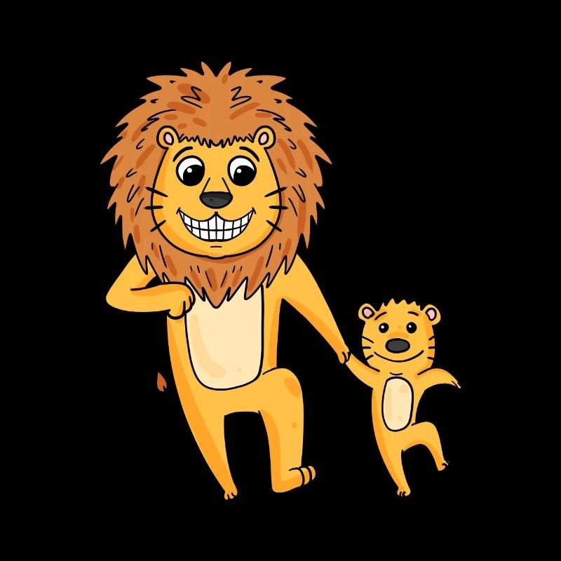 Lion with child