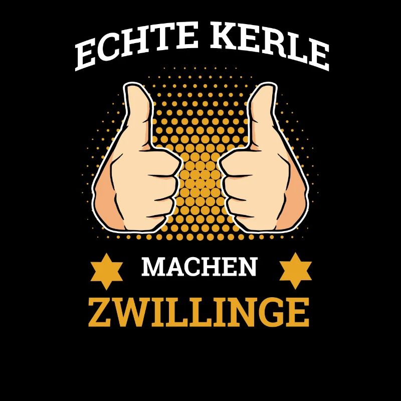 Zwillingspapa Echte Kerle Machen Zwillinge Dad