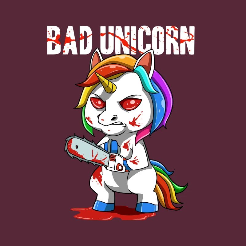 Bad Unicorn Evil Unicorn Chainsaws